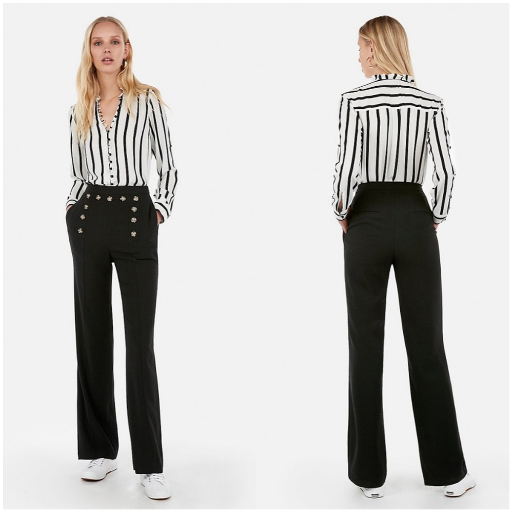 EXPRESS SUPER  HIGH WAISTED WIDE LEG PANTS 🆕